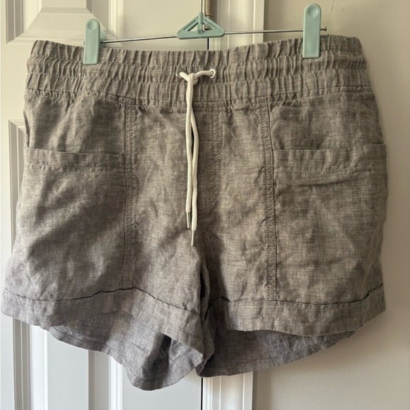 Athleta Cabo Linen 4" Short Women's 10 Gray - Picture 4 of 10